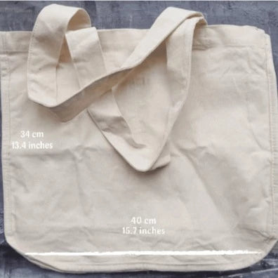 Multi-Pocket Organic Cotton Farmers Market Tote Bag